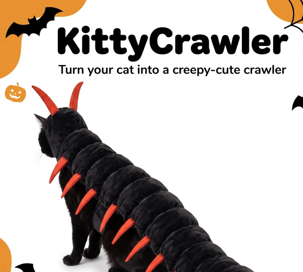 KittyCrawler™ Cat Centipede Costume | Soft Plush, Adjustable Fit