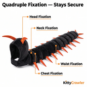 KittyCrawler™ Cat Centipede Costume | Soft Plush, Adjustable Fit